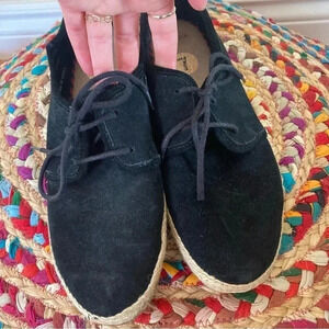 Polo by Ralph Lauren black suede  espadrilles
